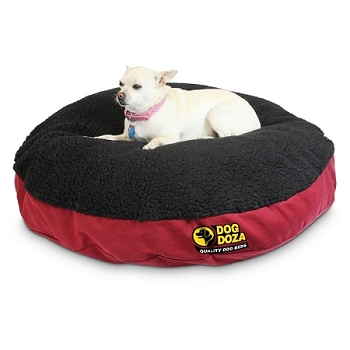 Round Fleece Dog Bed Waterproof Durable Various Sizes